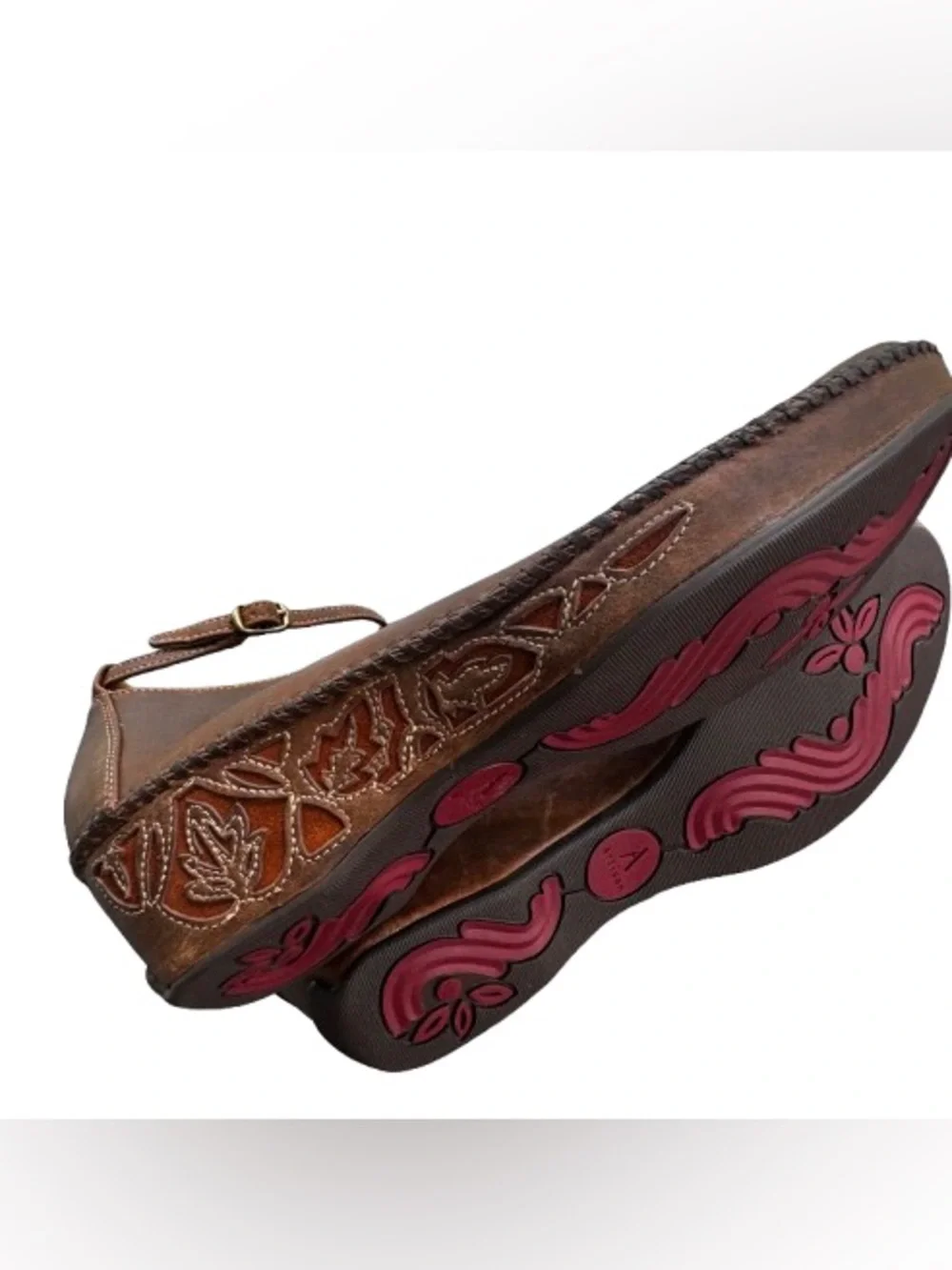 Clark’s Artisan Collection Brown Leather Mary Jane Wedge Classic Comfort